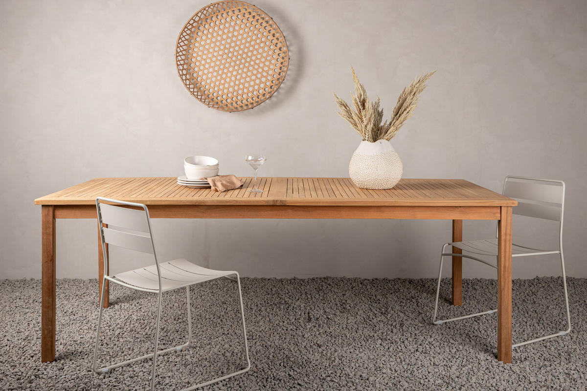 GARTENTISCH Holz - Braun, Holzwerkstoff (220/100/76cm) - ebuy24