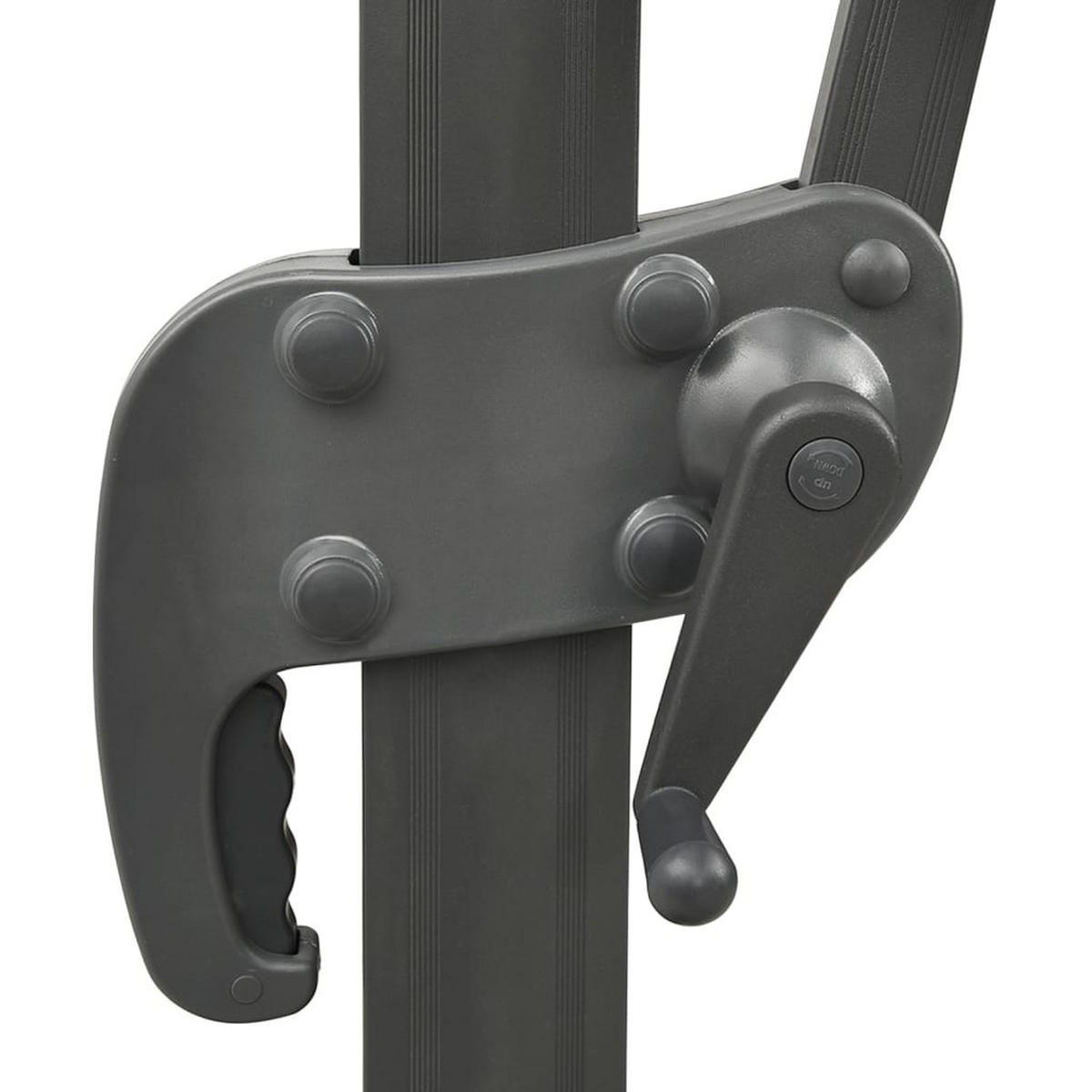 SONNENSCHIRM rechteckig LOTI 300 cm Anthrazit - Anthrazit, Metall (300/300cm) - DELUKE