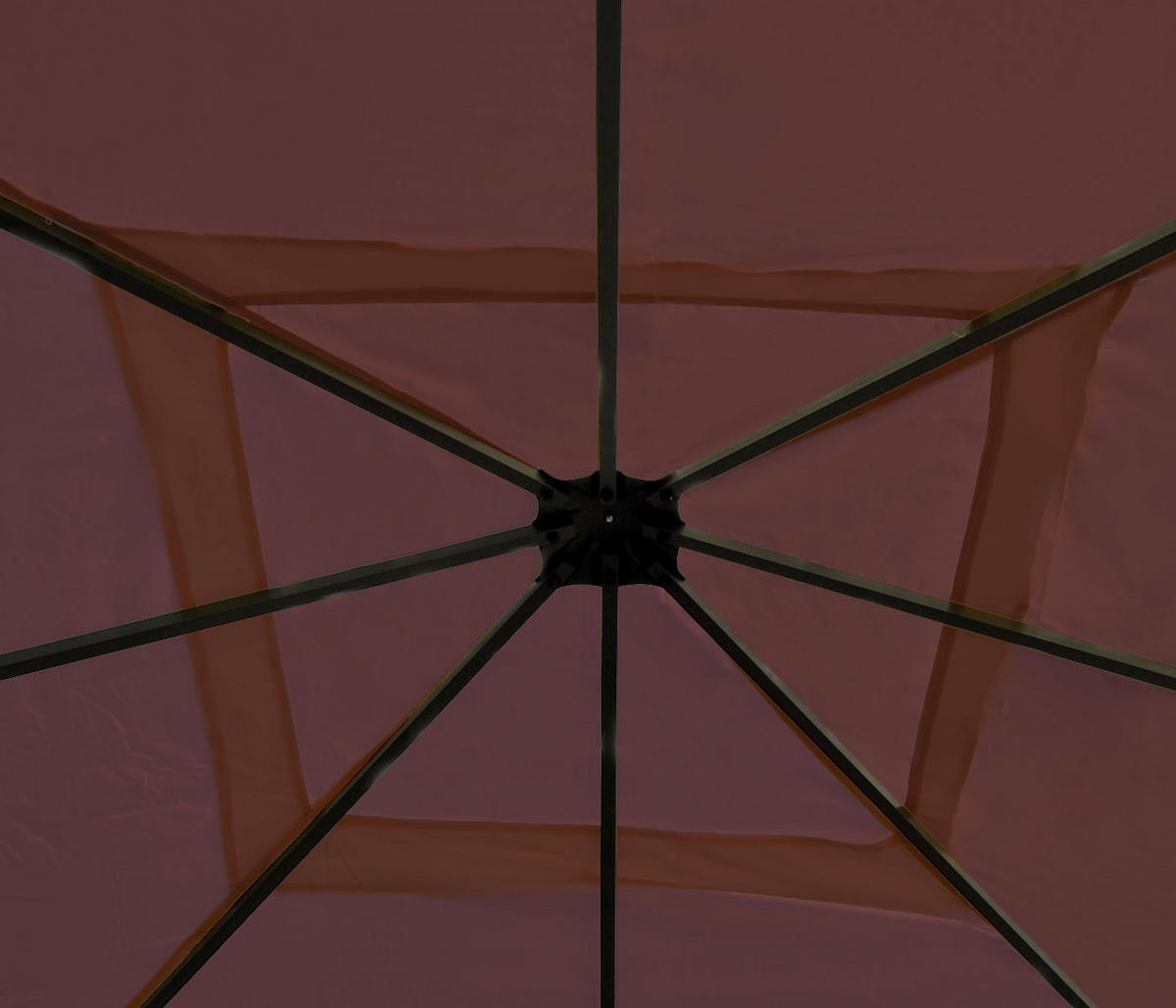 PERGOLA CALPE Rot, Braun - Rot/Braun, Textil (400/290/400cm) - MCW