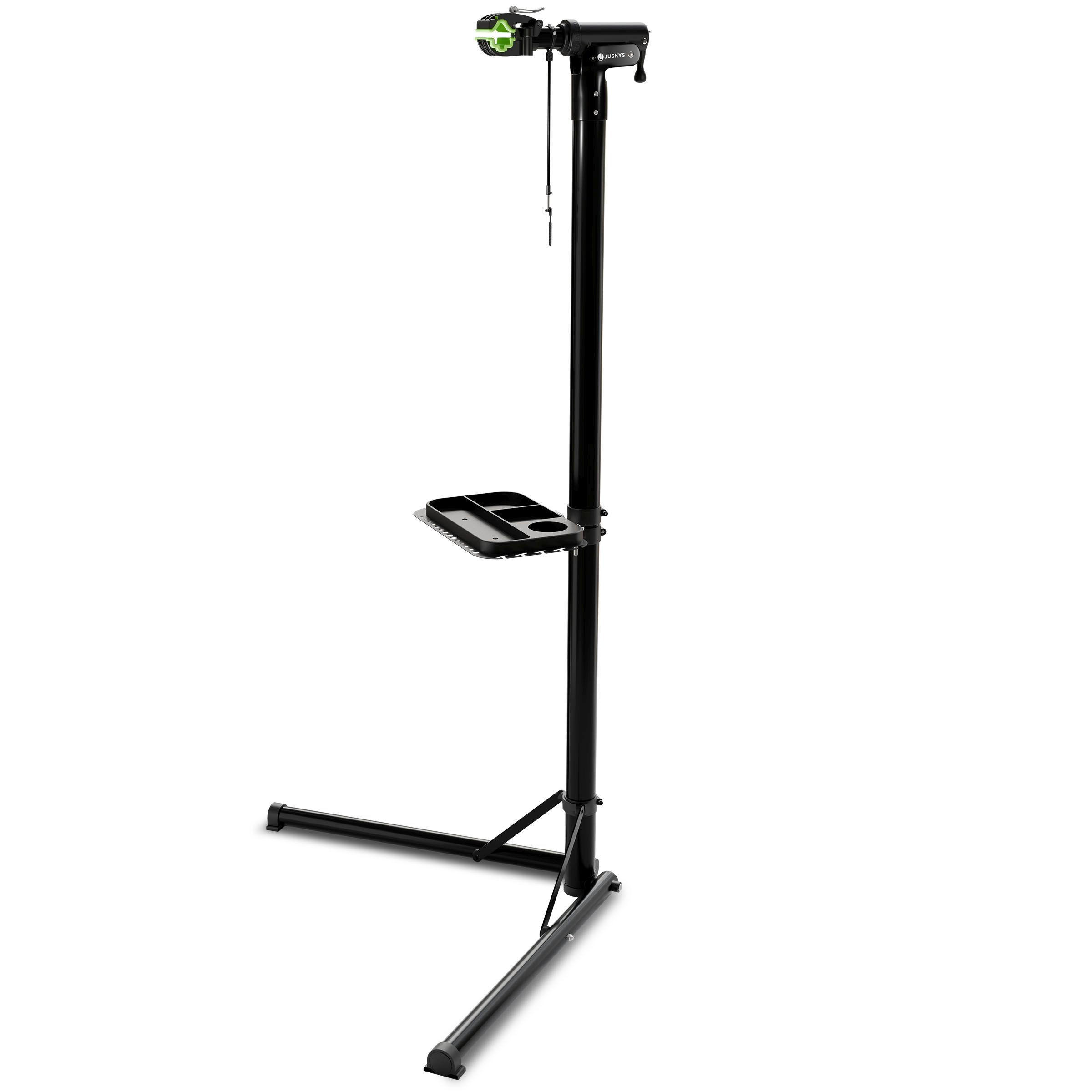 FAHRRADSTÄNDER Reparaturständer Belastbarkeit bis 50 kg klappbar - Schwarz, Metall (81/169/41cm) - Juskys