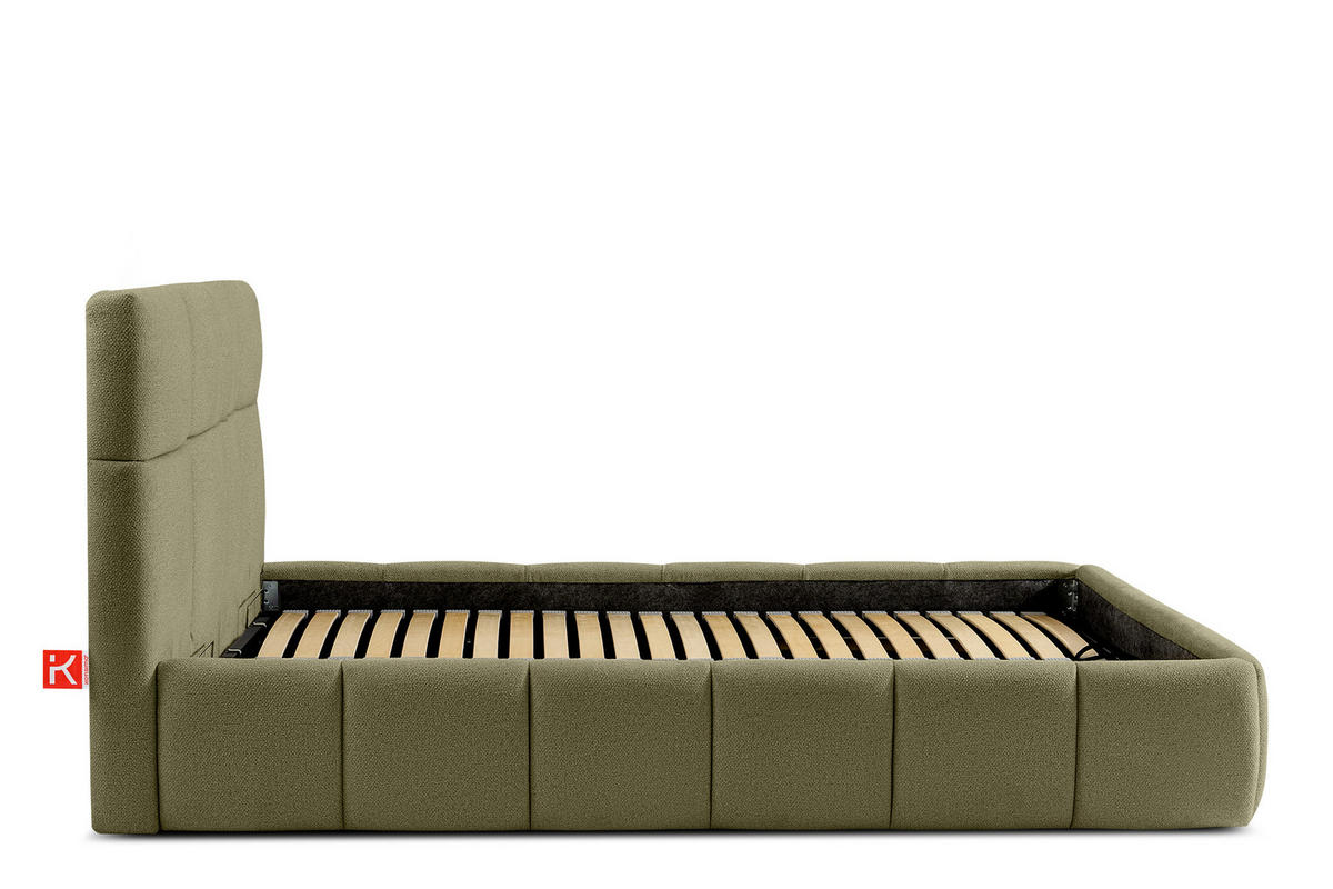 POLSTERBETT ALTOS, grün - Grün, Holz/Holzwerkstoff (140/200cm) - KONSIMO®