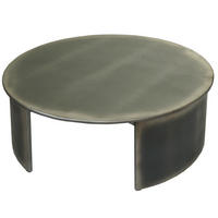 COUCHTISCH rund Grau - Grau, Holz (80/80/30cm) - MCW