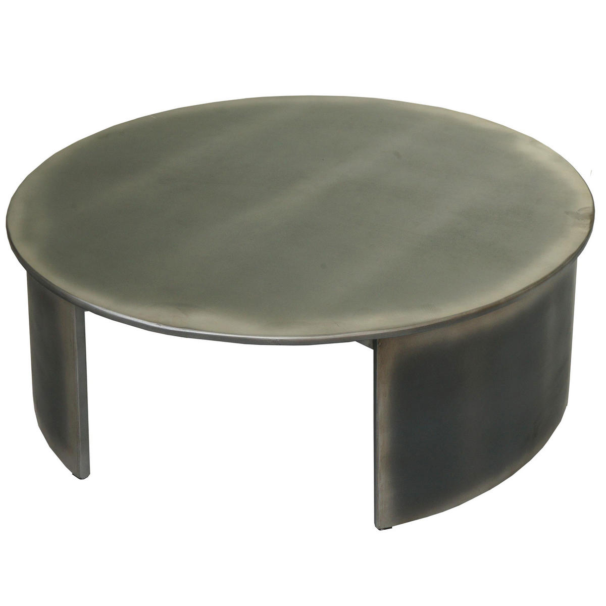 COUCHTISCH rund Grau - Grau, Holz (80/80/30cm) - MCW