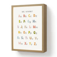NACHTTISCHLAMPE MIT AKKU Pädagogisch - Alphabet lernen - Farbenfroh - Weiß - Buchstaben 30x40 cm - Weiß, Holzwerkstoff (8/30/40cm) - OnlyWow