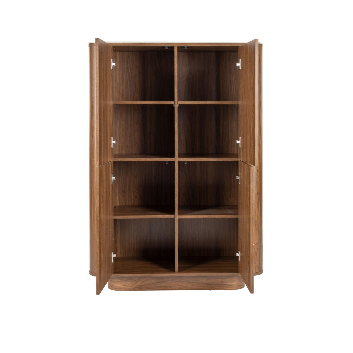 AUFBEWAHRUNGSSCHRANK Almira Marmoroptik Walnussfarbe - Braun, Holzwerkstoff (100/140/40cm) - Housecraft Living