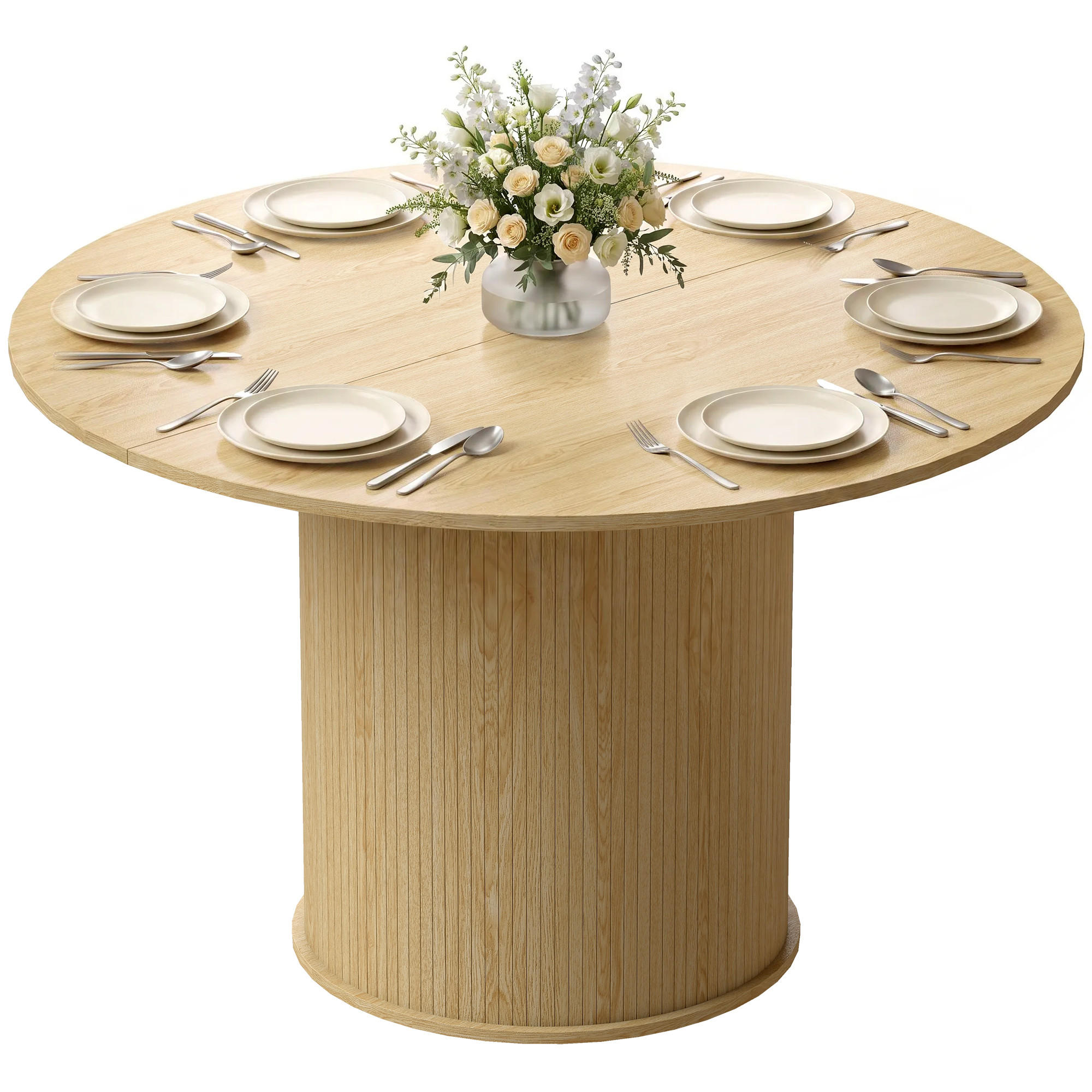ESSTISCH Myvyn 120/120/75 cm - Braun, Holz (120/120/75cm) - ZMH