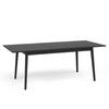 ESSTISCH Brunelli Dunkelgrau 200/80/90 cm – für 6 Personen - Dunkelgrau/Schwarz, Holzwerkstoff/Metall (90/200/80cm) - AX Living