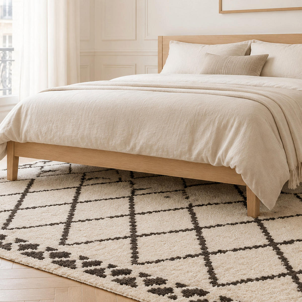 TEPPICH weich dick Ethno-Stil beige - Beige, Textil (160/230cm) - AFK Living