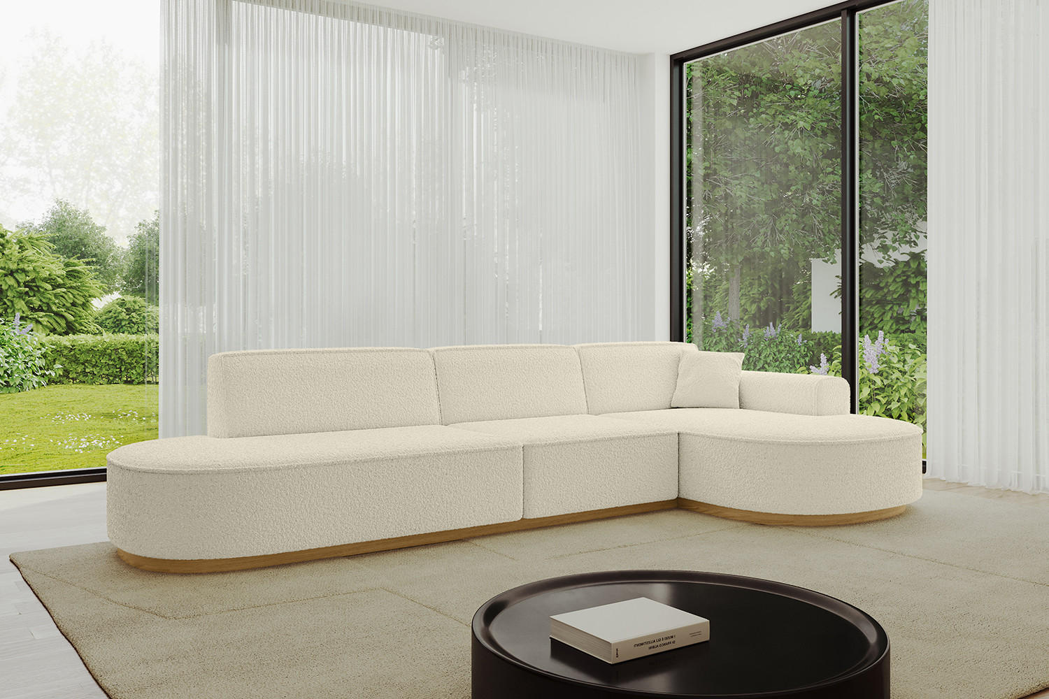 Thumbnail - Altdecor Ecksofa, Beige, Textil, 4-Sitzer, L-Form, 328x171 cm, Wohnzimmer, Sofas & Couches, Wohnlandschaften, Ecksofas