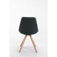 BESUCHERSTUHL Taipei Stoff Dunkelgrau Konferenzstuhl Bürostuhl - Dunkelgrau, Textil (48/84/56cm) - DELUKE