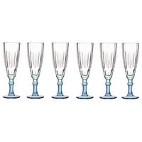 WEINGLAS 170 ml 6er-Set - Blau, Glas (170L) - Vivalto