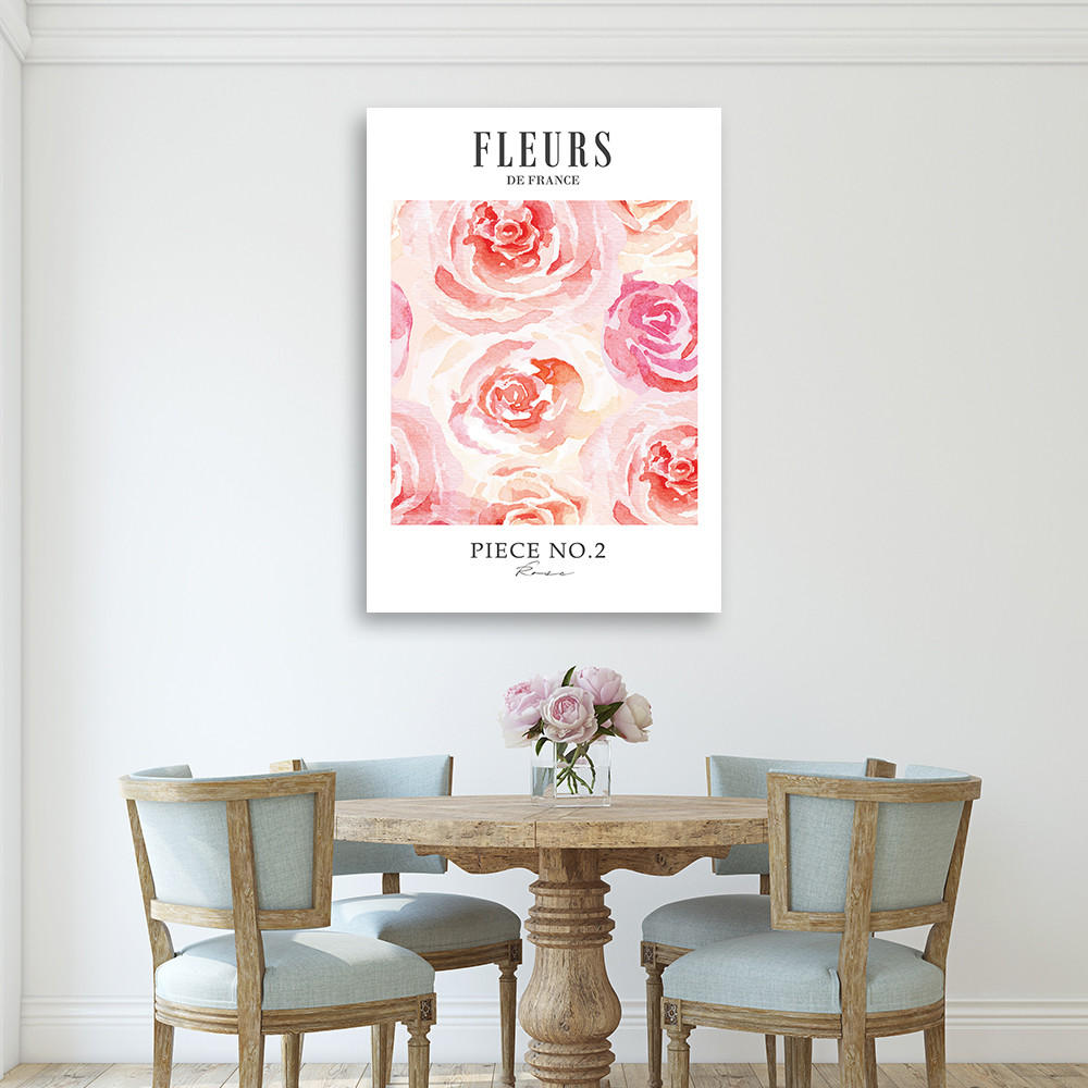 WANDBILD blumen in frankreich - Pink, Textil (40/60cm) - Feeby