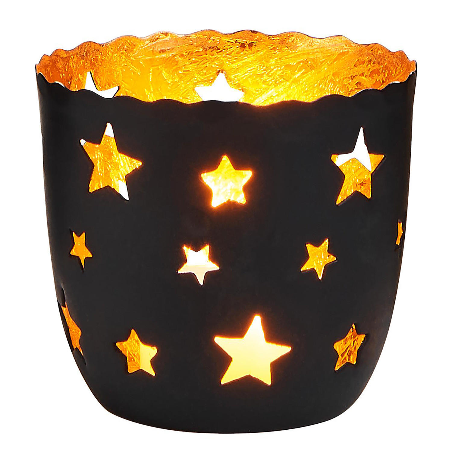 TEELICHTHALTER (6er Set) Delight - Schwarz, Metall (7cm) - Butlers