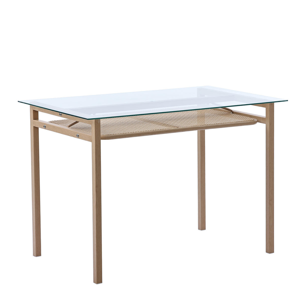 ESSTISCH Beige - Beige, Glas/Holz (65/110/74cm) - Urban Meuble