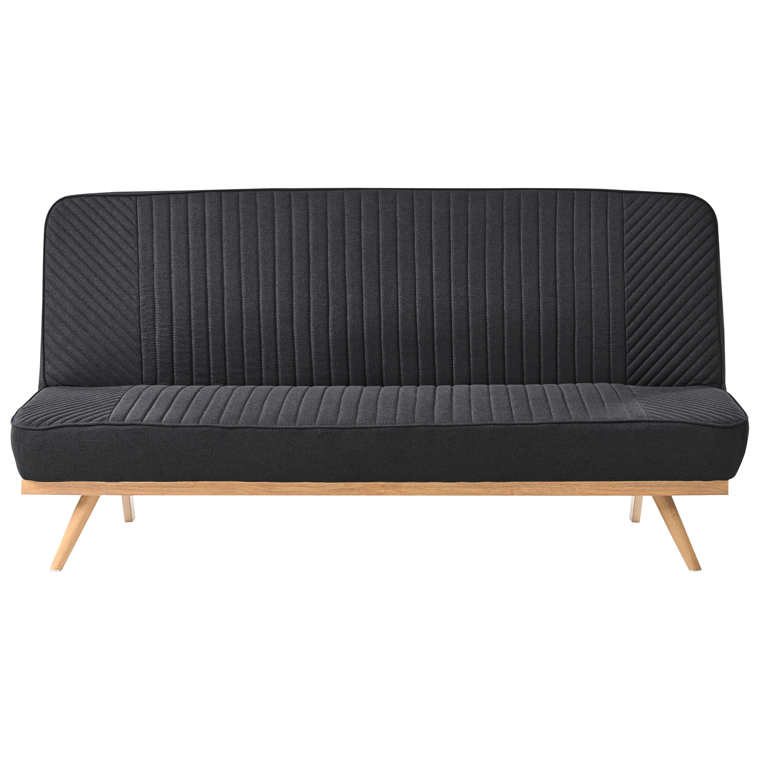 CANAPEA EXTENSIBILA cu 2 locuri textil neagra Kalfafel