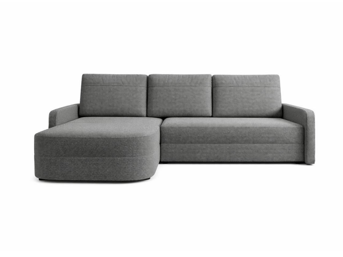 ECKSOFA Arvento Grau - Schwarz/Grau, Holz/Kunststoff (250/170cm) - Graingold