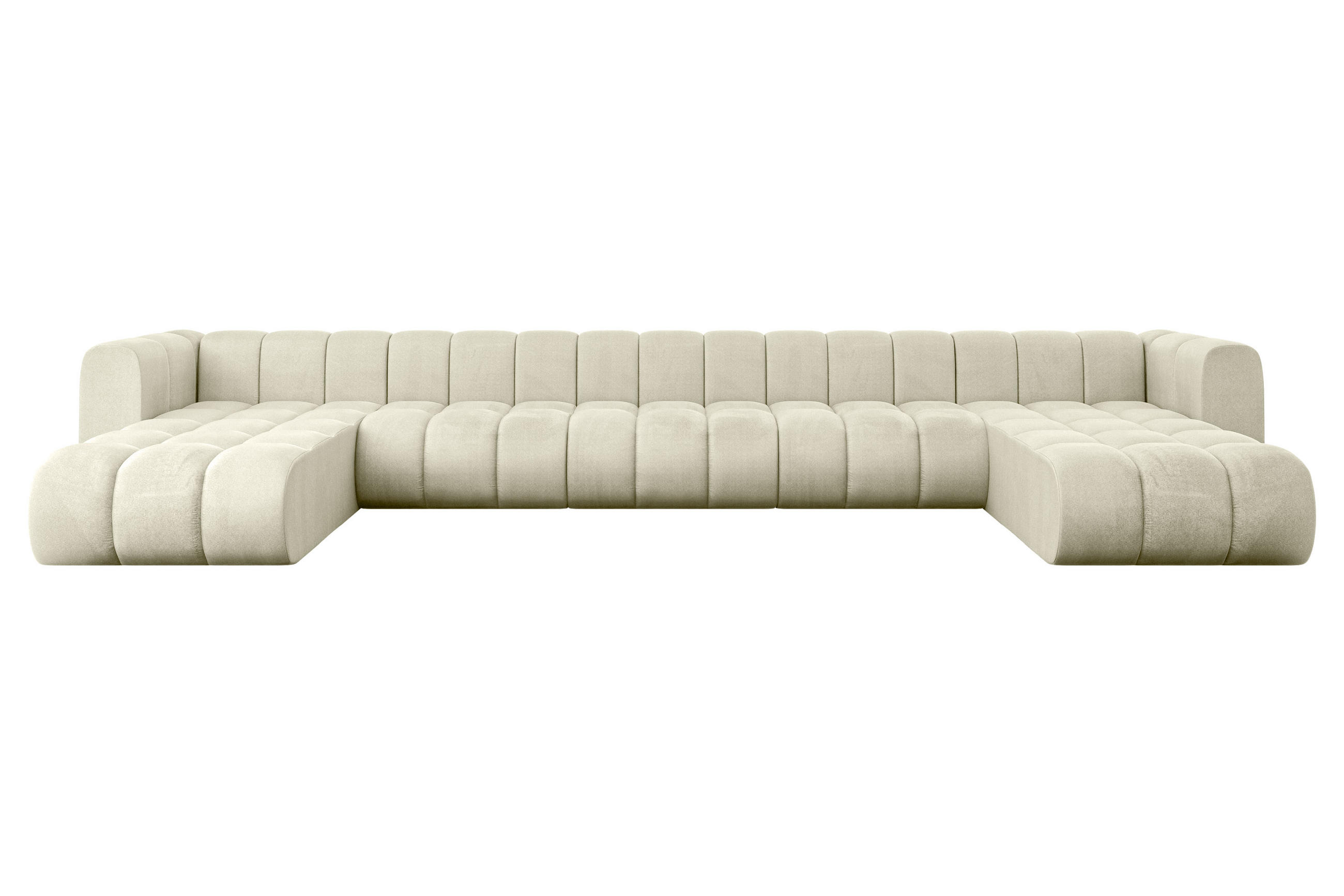 WOHNLANDSCHAFT modulares Sofa Joren-U3 - 501x177x70 cm Beige - Beige, Holzwerkstoff/Textil (501/70/177cm) - ALTDECOR