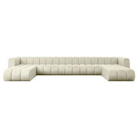 WOHNLANDSCHAFT modulares Sofa Joren-U3 - 501x177x70 cm Beige - Beige, Holzwerkstoff/Textil (501/70/177cm) - ALTDECOR