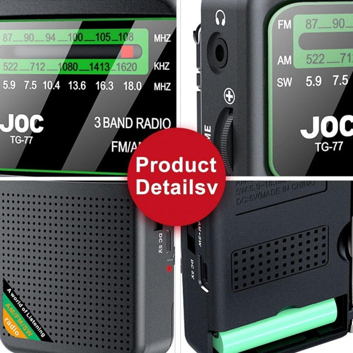RADIO 7/3.4/12.9 cm - Gelb, Kunststoff (7/3.4/12.9cm) - Authentics