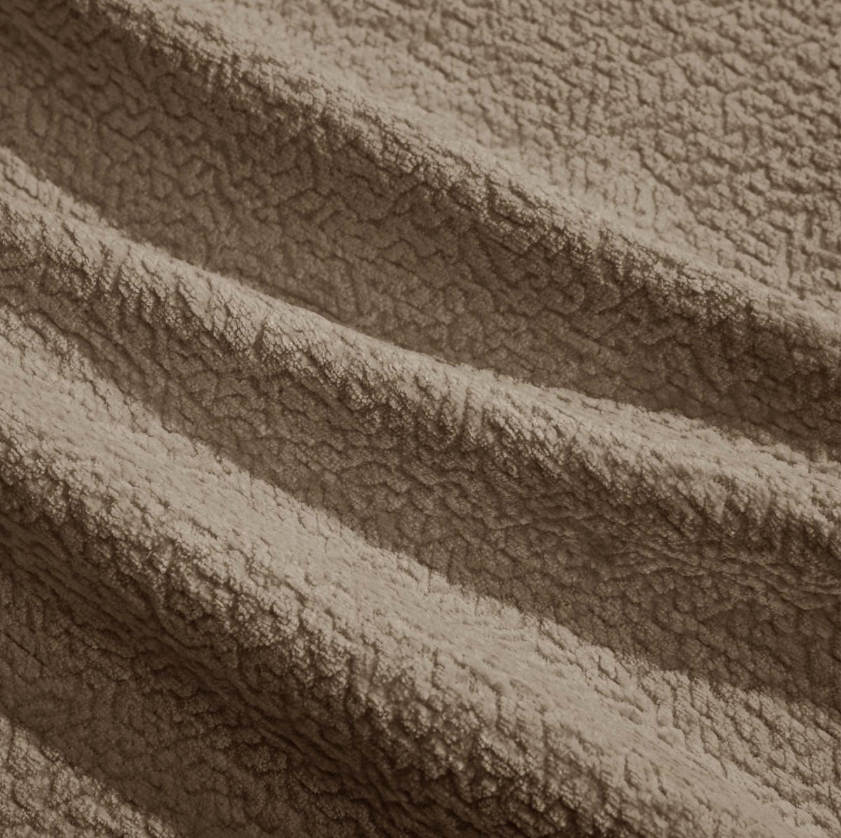 SOFA 330/149/90 cm in Braun aus Chenille mit modularer U-Form - Braun, Textil (149/90/330cm) - Flora Grace