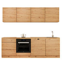 KÜCHENZEILE 240 cm - Langen KL28-M240 - in Artisan Eiche - Eiche Artisan, Holz (240/212/52cm)