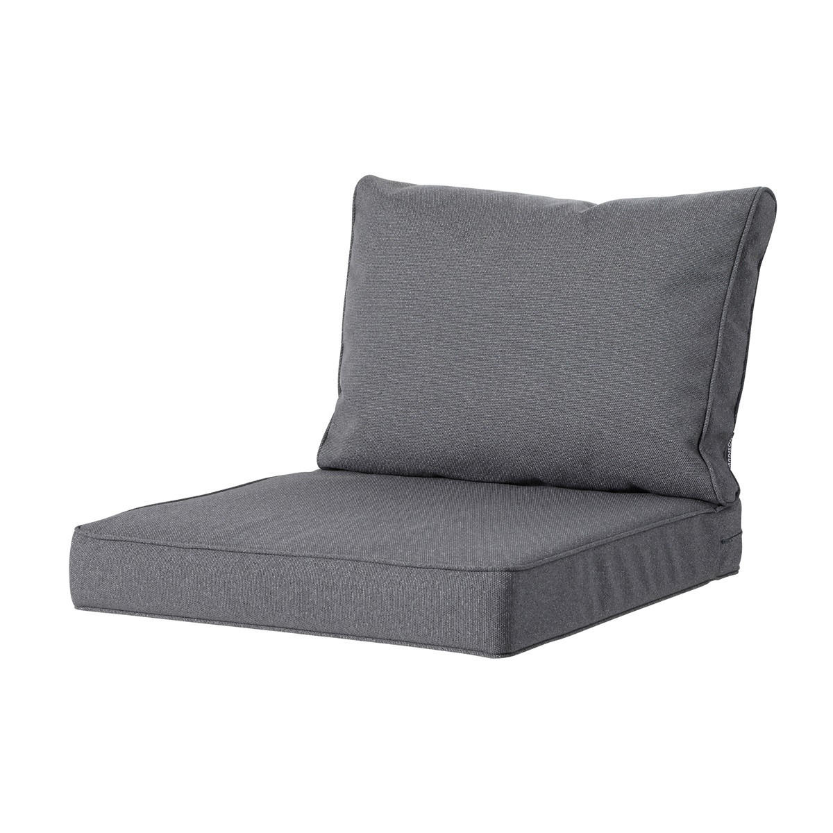 SITZKISSEN Manchester 60/60 cm 2er-Set - Grau, Textil (60/8/60cm) - Madison