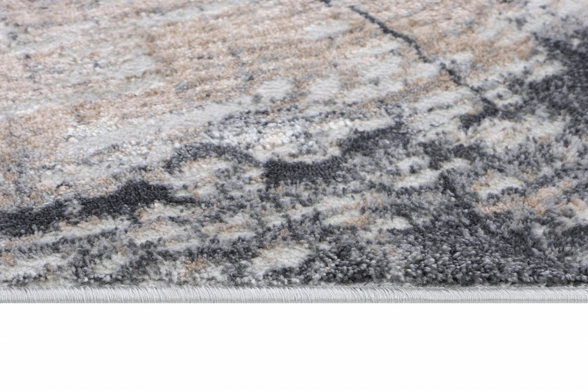 KOBEREC grafitový sivý štruktúra - 140 x 200 cm - svetlosivá, textil (140/200cm) - Mazovia