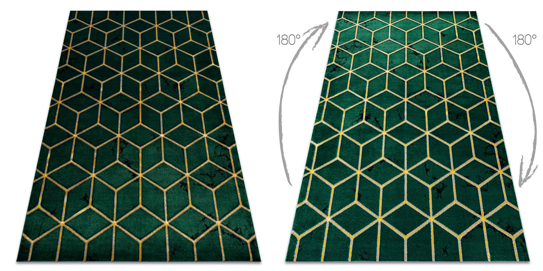 TEPPICH Emerald 120/170 cm - Pastellgrün, Textil (120/170cm) - rugsX