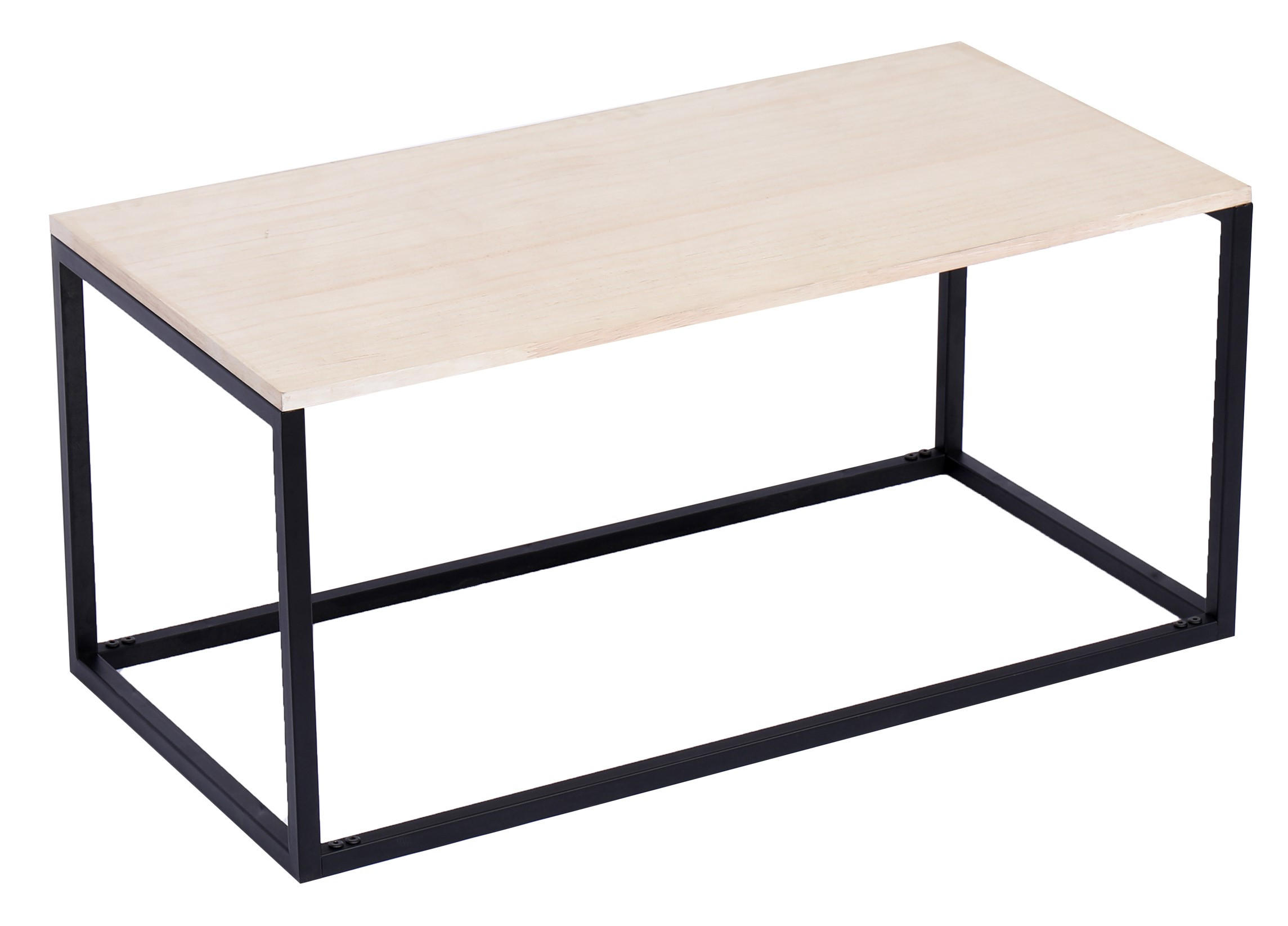 COUCHTISCH Rechteckig Schwarz 90 x 45 x 43 cm - Schwarz, Holz (45/90/43cm) - Nordlys