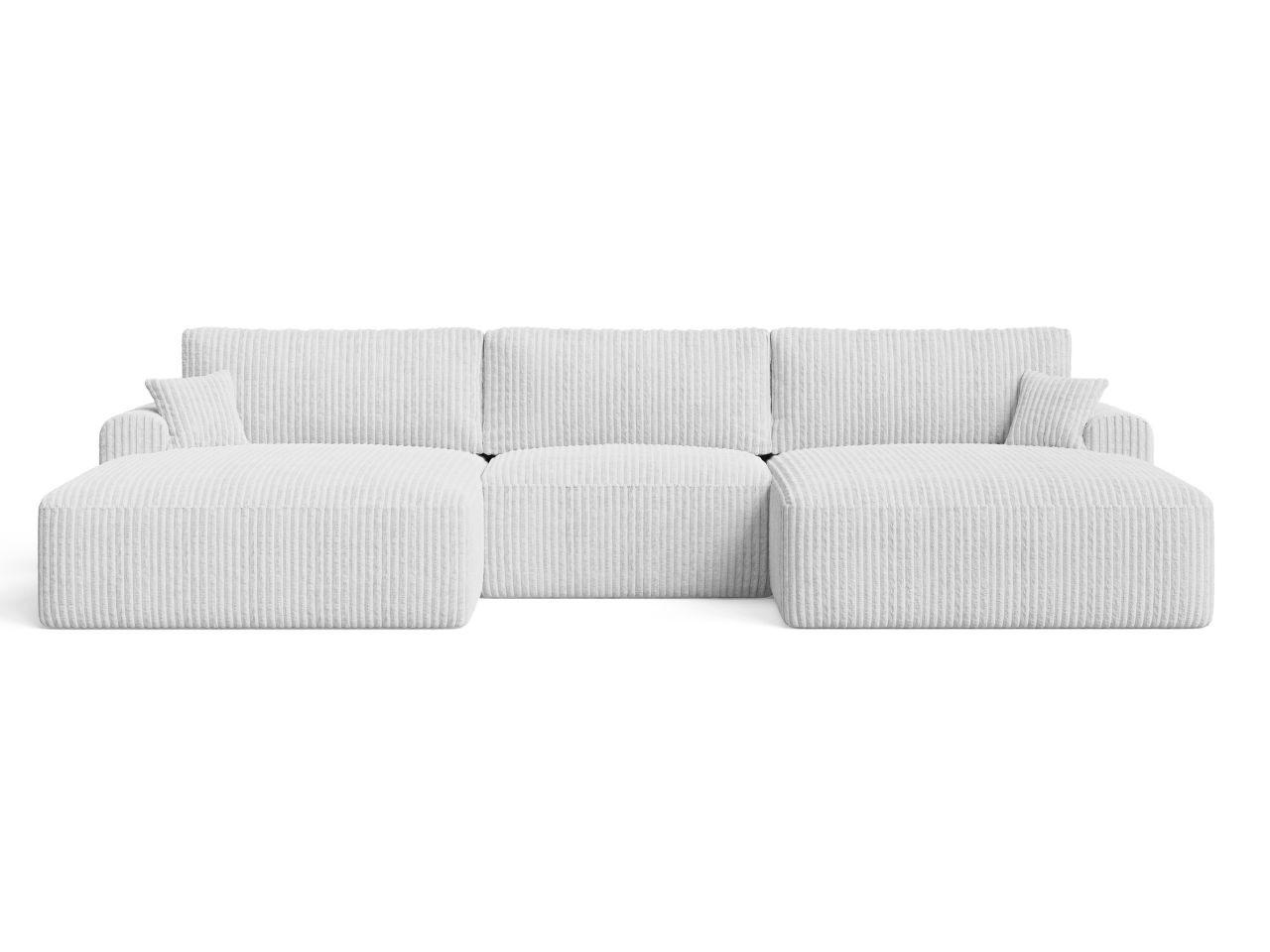 ECKSOFA U Serene Grau - Grau, Holz/Textil (391/145cm) - Graingold