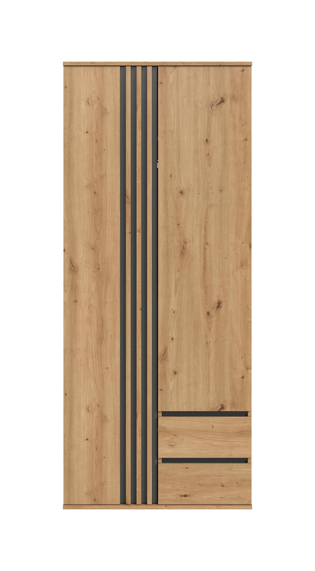KLEIDERSCHRANK 2-türig TOFTA (B/H/T: ca. 80/192/56 cm) in Artisan Eiche Nachbildung/Artisan Eiche Nachbildung - Eiche Artisan, Holzwerkstoff (80/192/56cm)