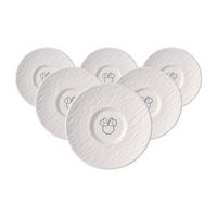 KAFFEE-UNTERTASSEN Manufacture Rock Blanc - Mickey Mouse weiß ø 15,4 cm 6er Set - Weiß, Keramik (15.4cm) - Villeroy & Boch