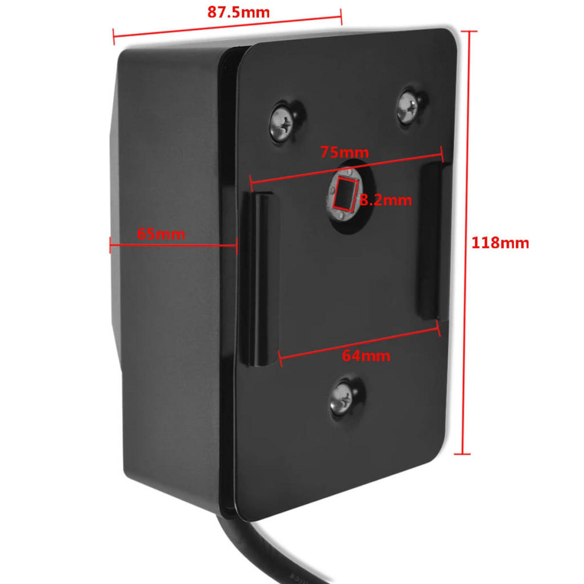 GRILLSPIESSMOTOR 4 W Schwarz - Schwarz, Kunststoff (65/118/87.5cm) - vidaXL