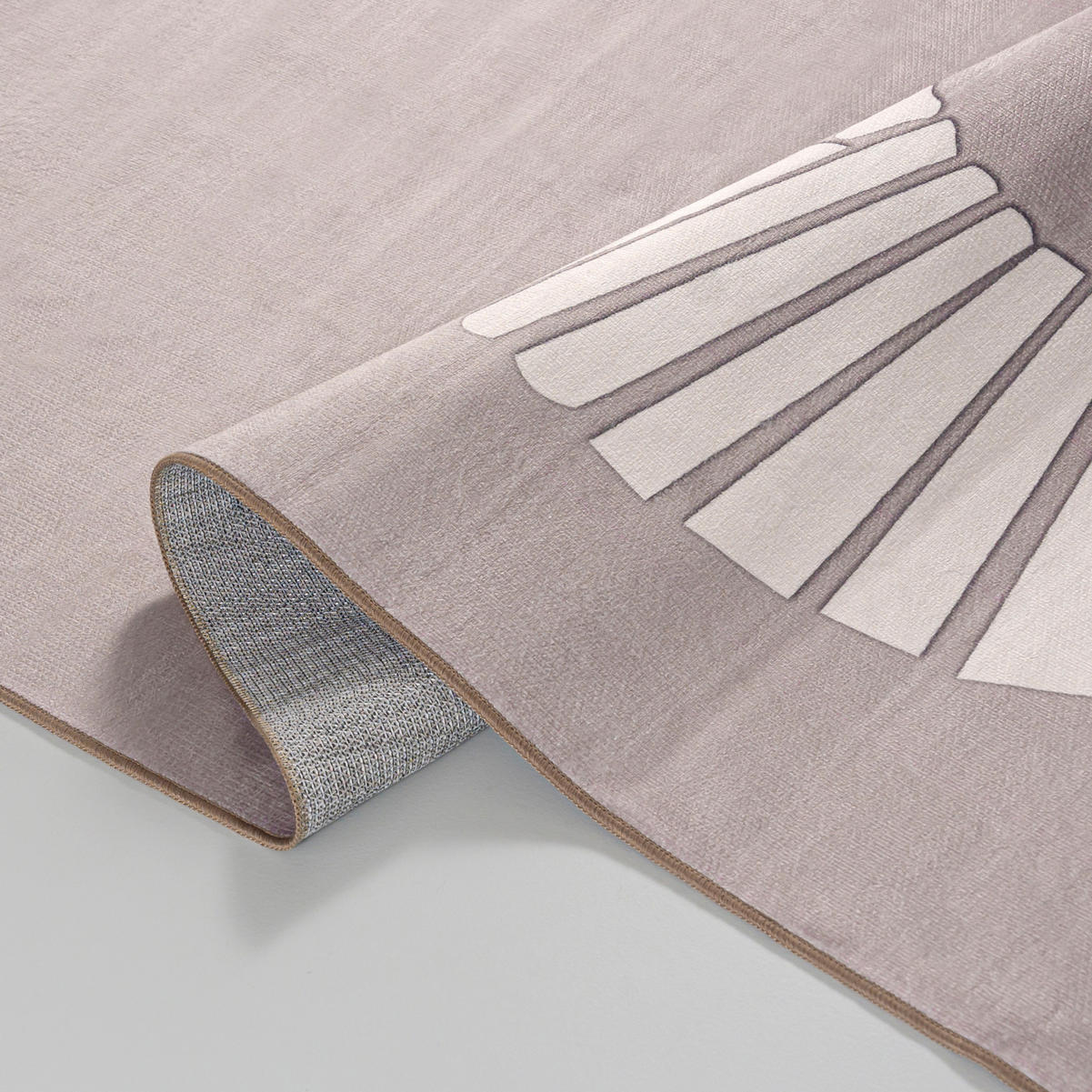 BARNMATTA brun växtmotiv 120 x 170 cm - Brun, Textil (120/170cm) - Mazovia