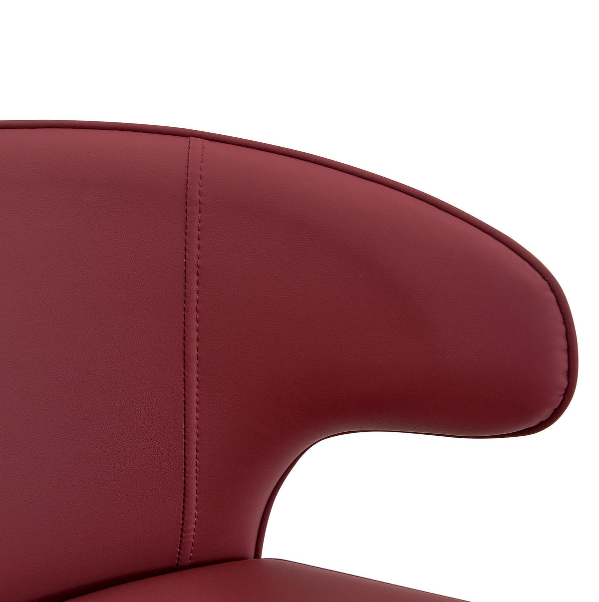 BARHOCKER mit Lehne, 360° drehbar und höhenverstellbar, Rot - Rot, Kunststoff (45/110/49.7cm) - MIVRAY
