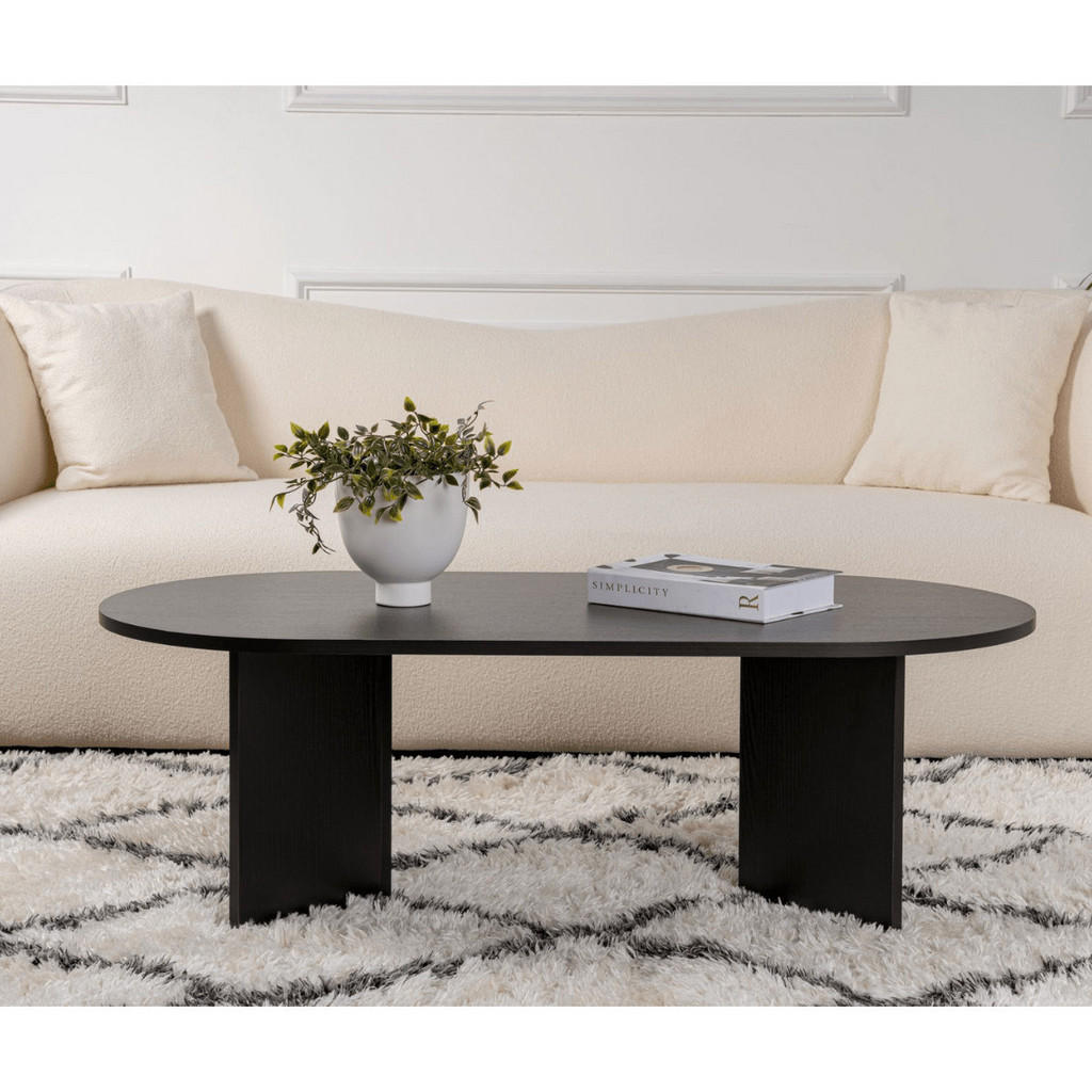 Thumbnail - Calicosy Couchtisch, Schwarz, Holzwerkstoff, 60x39.8x119 cm, Wohnzimmer, Wohnzimmertische, Couchtische