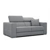 SOFA QUARTZ 3-Sitzer, grau - Grau, Holzwerkstoff/Textil (202/80/102cm) - Courtois Laville