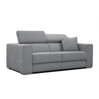 SOFA QUARTZ 3-Sitzer, grau - Grau, Holzwerkstoff/Textil (202/80/102cm) - Courtois Laville