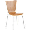 BESUCHERSTUHL Holz Eiche - Eichefarben, Holz/Metall (43/84/50cm) - CLP