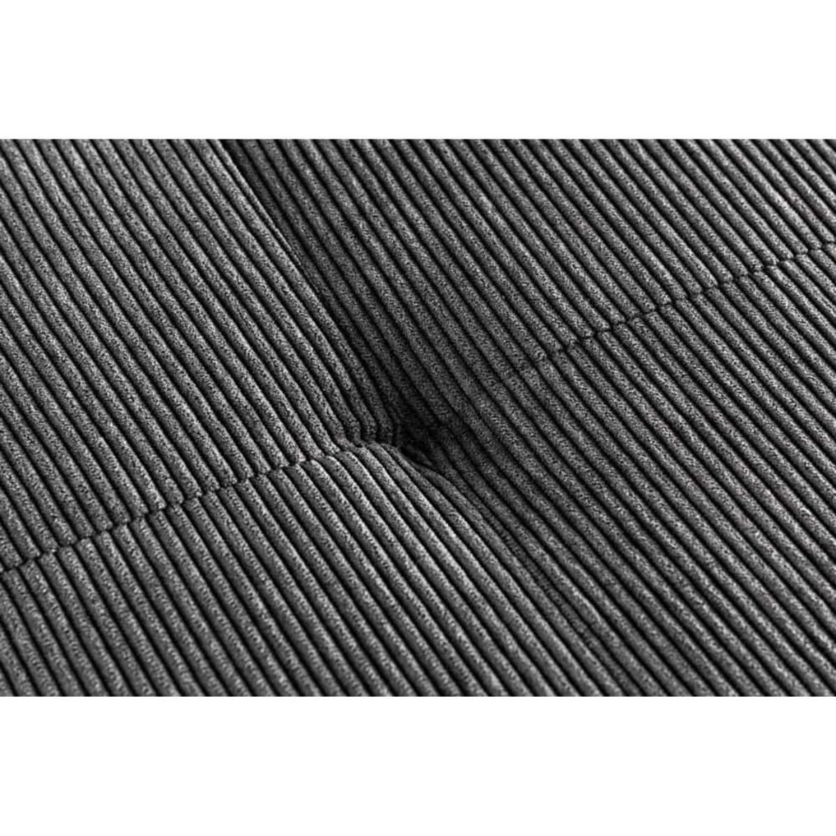 SITZBANK BOUTIQUE Cord Dunkelgrau, Schwarz 100 cm - Dunkelgrau, Textil (100/45/35cm) - riess-ambiente