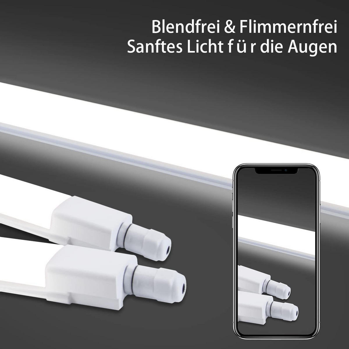 LED-DECKENLEUCHTE 120/5.1/3.1 cm - Weiß, Kunststoff (120/5.1/3.1cm) - Nettlife
