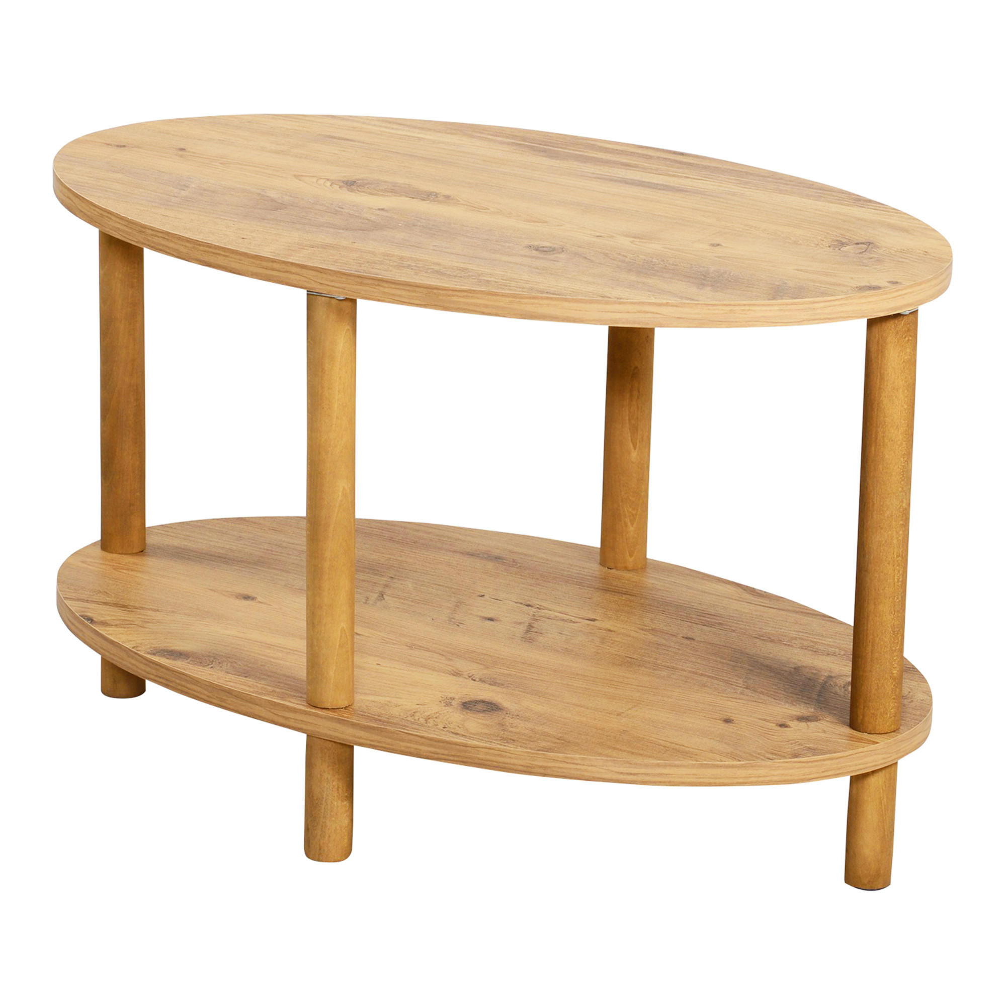 COUCHTISCH Højreby 70/44/43 cm - Naturfarben/Braun, Holz/Holzwerkstoff (70/44/43cm) - [en.casa]