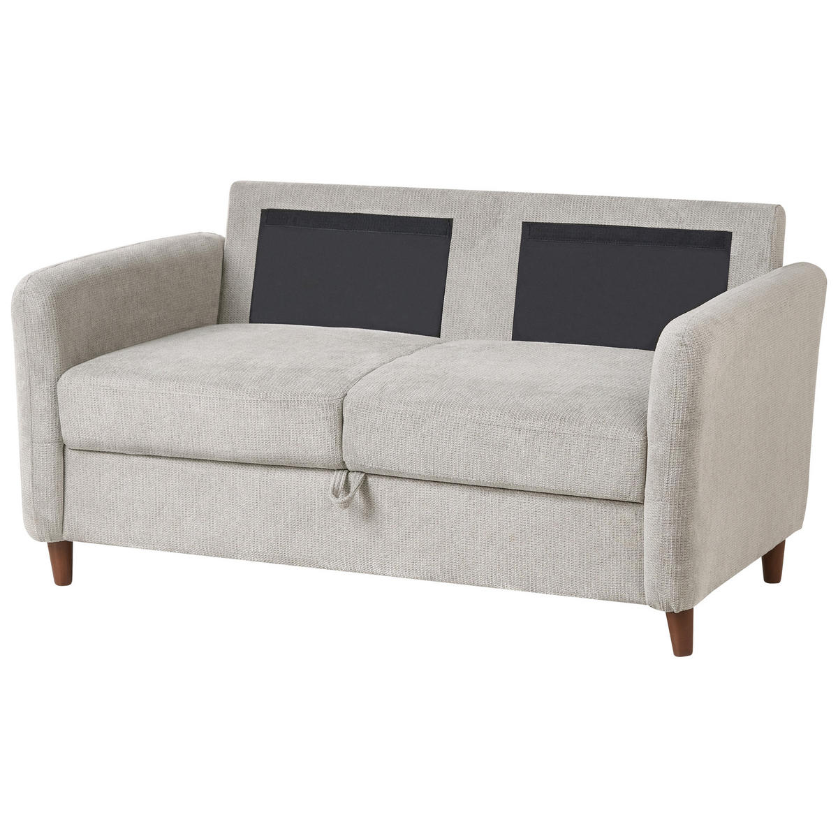 2-SITZER-SOFA Stoff Grau Mare - Grau, Textil (143/88/77cm) - Beliani