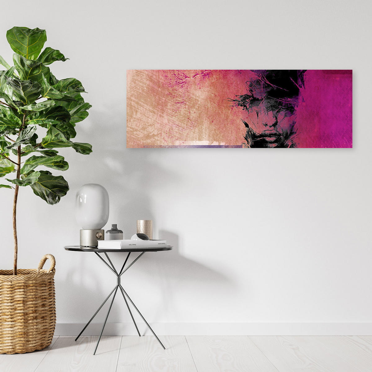 KUNSTDRUCK Lila 120/40 cm - Lila, Textil (120/40cm) - KUNSTLOFT