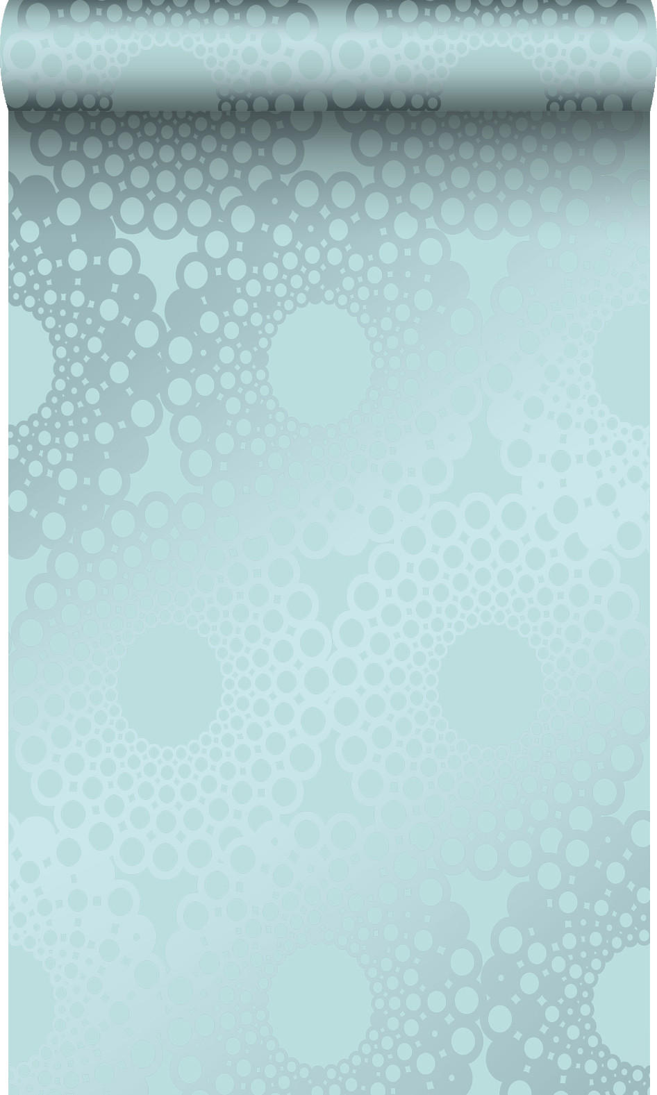 TAPETE grafische Form 53 cm x 10.05 m - Blau, Papier (53/1000cm) - Origin Wallcoverings
