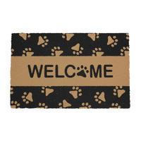 FUSSMATTE - Hellbraun, Kunststoff/Textil (80/50cm) - Relaxdays