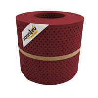 SICHTSCHUTZSTREIFEN Rille Gelocht 15 Prozent PP Streifen Bordeauxrot 26m - Bordeaux, Kunststoff (2600/19cm) - ZAUN|ZU