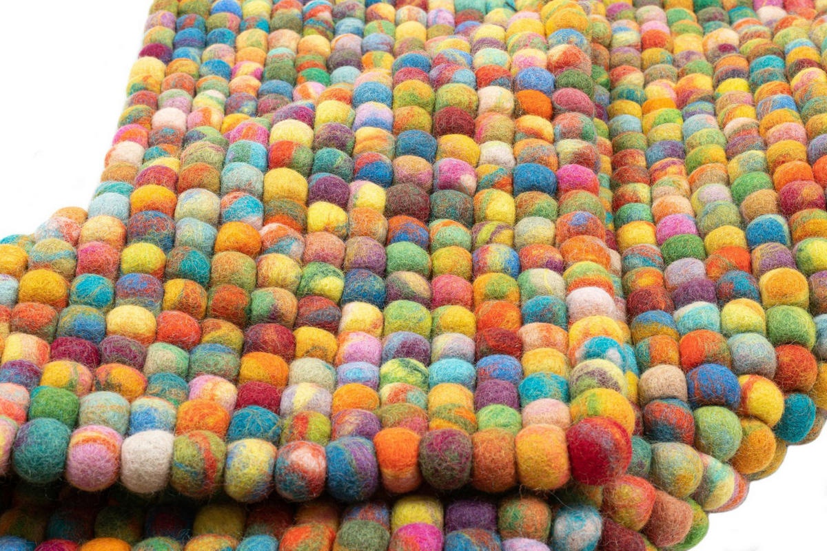 FILZTEPPICH Felty 70x140 cm - Multicolor, Textil (70/140cm) - THEKO