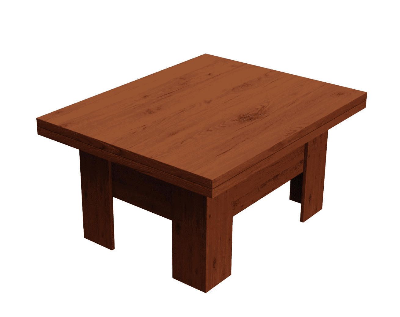 Meblini Tisch Akazie 100x53x80 cm