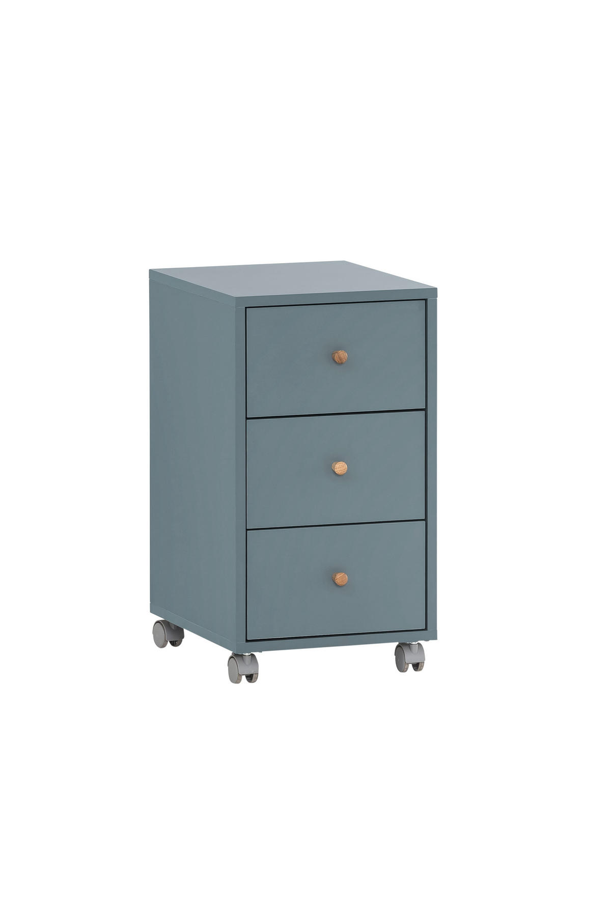 ROLLCONTAINER Jaguar 59,7x32,6x39 cm 3 Schubladen Blau - Blau, Holz (32.6/59.7/39cm) - PROREGAL